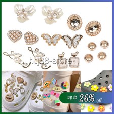 10-20X Trendy Shoes Charms Accessories Bling Rhinestone For Croc Shoe Girl Gifts