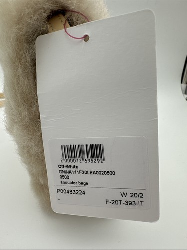 Off White Handtasche Leder Lammfell Jitney 0,7 Designer Atemberaubend Verpackt Neu UGG - Bild 5 von 19