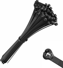 intervisio Cable Ties with Metal Tooth Stainless Steel Locking Device Zip Tie...