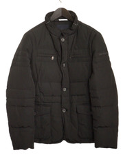 Giacca Trussardi Da Uomo Nera Piena Zip Traspirante Taglia EU48 UK/US38 VAP526