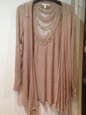 Women's Fall Spring Winter Day Work Cocktail Lace Knit Jacket Cardigan Plus 1x