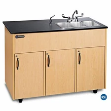 Ozark River Portable Sinks® Advantage 3 Portable Hand Sink -Maple