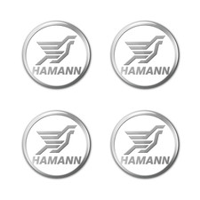 Hamann Logo Stickers Set Decals Logo Emblem Resin Rim Badge Wheel Center Caps
