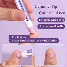 1Pcs 3-In-1 Nail Care Essentical Oil Pen Remover Dead Skin Burrs Nail Cuticle...