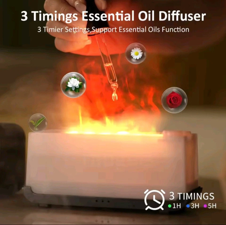 Mini Flame Aroma Diffuser – LED Humidifier for Essential Oils & Home Fragrance - Bild 4 von 4