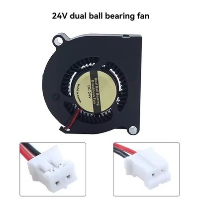 For Anycubic Kobra 3 5020 24V Cooling Fan Dual Ball Bearing 3D Print Replacement