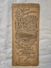 1907 Official Program Brighton Horse Races rare final year in operation