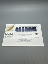 Color Street Nail Polish Strips TWILIGHT HOUR Purple Black Glitter FREE SHIPPING