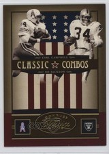 2005 Donruss Classics Classic Combos Gold /100 Bo Jackson Earl Campbell HOF 1ql