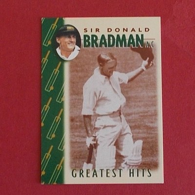 Don Bradman 1997 Weet Bix Greatest Hits Cricket Card AUSTRALIA #7