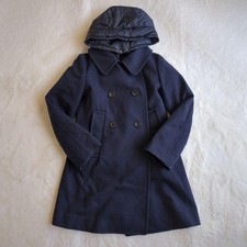 UNIQLO +J Jil Sander Wool Coat Down Jacket 3way Navy Size M/US S From Japan Auth