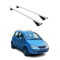 DachträGer GrundträGer FüR Fiat Idea 2003-2012 75Kg Stahl Silber 2 Tlg