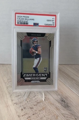 2024 Panini Prizm Emergent Caleb Williams #1 RC Chicago Bears PSA 10