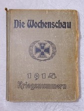 rHDLu5 - Antike Die Wochenschau Kriegsnummern Zeitschriften Vintage 1914 - WK I
