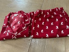 Disney Store Mickey Mouse Pajama Set XL Button Up Sleepwear Pants