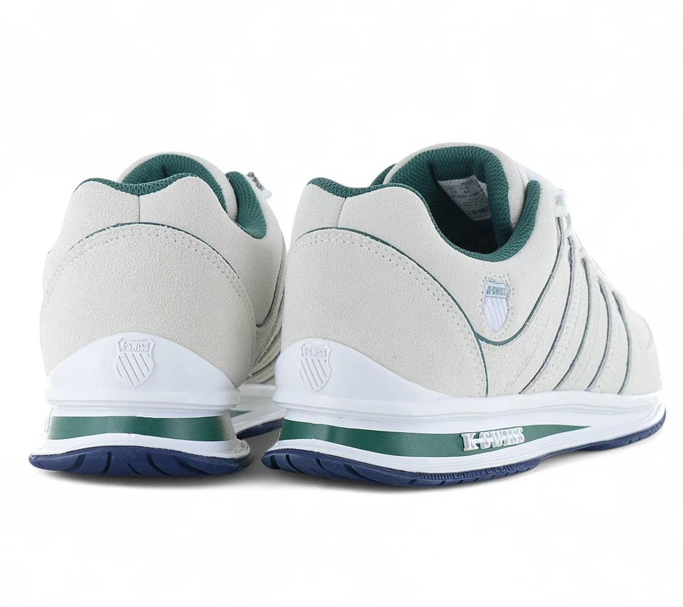 K-Swiss RINZLER Leather - Herren Sneaker Creme-Weiß 01235-196 Freizeit Schuh NEU - Bild 3 von 4