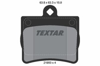 Textar Bremsbelagsatz, Scheibenbremse 2190003 FüR MERCEDES-BENZ