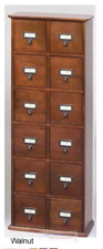 Leslie Dame CD-228W Library Design Multi Media Storage Cabinet WALNUT New