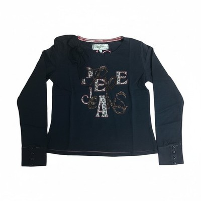 Pepe Jeans Kinder Mädchen marineblau lässig bequem Old Navy Langarm T-Shirt 14 Jahre