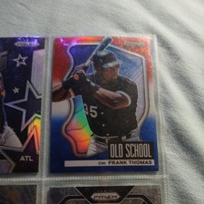 2022 Panini Prizm Red White Blue Prizm Old School Frank Thomas #OS-3 White Sox