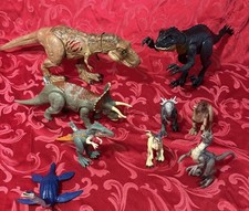 Jurassic World Dinosaur Figure Lot Battle Damage Sound Strike Collection Slash