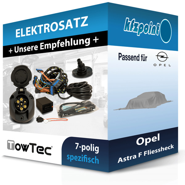 für Opel Astra F Fliessheck 91-98 Towtec E-Satz 7Polig Fahrzeugspezifisch NEU-image