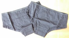 Two pairs girls size 11-12yrs hipster school briefs knickers 100% cotton Black