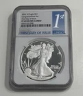 2022 W Proof American Silver Eagle NGC PF69UC First Day Of Issue Blue Label