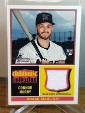 2025 Topps Heritage High Number - Clubhouse Collection Relics Connor Norby RC