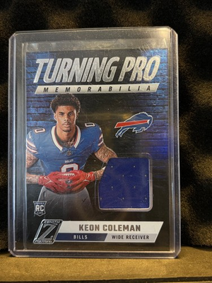 #ad #ad 2024 Panini Zenith Turning Pro Memorabilia Keon Coleman #TPM KCN MEM RC $1.50