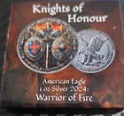 U.S. Mint American Eagle 2024 Knights of Honour Warrior of Fire 1 oz .9999
