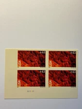 U. S. Air Mail Plate Block SC C 139 Bryce Canyon Park MNH PL S22222 2006
