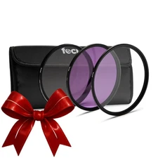 Focus Camera 55mm 3-Piece UV CPL FLD Lens Filter Kit