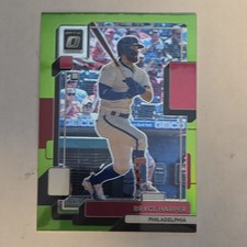 Panini 2022 Donruss Optic Lime Green Prizm Bryce Harper Phillies #200 Card