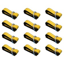 12 Car Hauler Lasso Wheel Tie Down Straps 8 Wd-ring For Tow Dolly Tow Truck