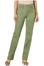 DG2 by Diane Gilman Angled Pocket Trouser Jean Olive