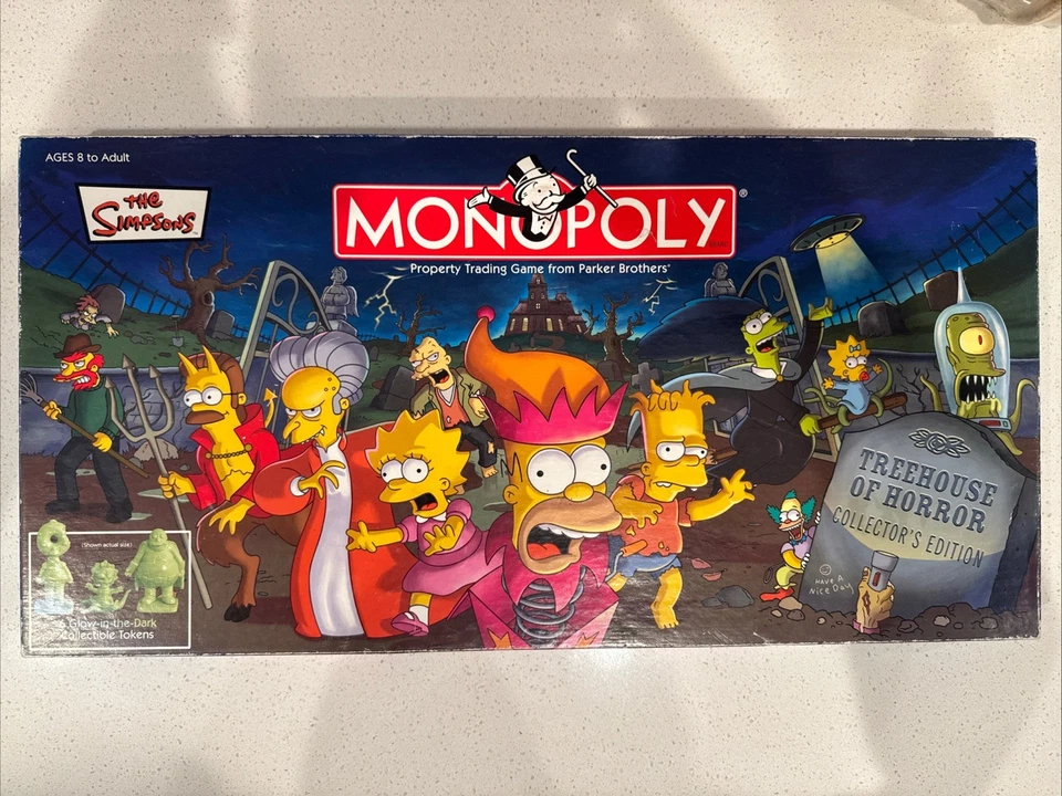 Simpsons Monopoly Treehouse Of Horror Collectors Edition-Incomplete-READ DESCRIP - Image 2 of 4