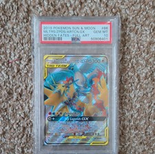 Pokémon Moltres Zapdos Articuno GX Full Art Hidden Fates Ultra Rare PSA 10