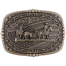 Western Belt Buckle for Men Flag Horse Rider Rancher Cowboy Belt Buckles Rode...