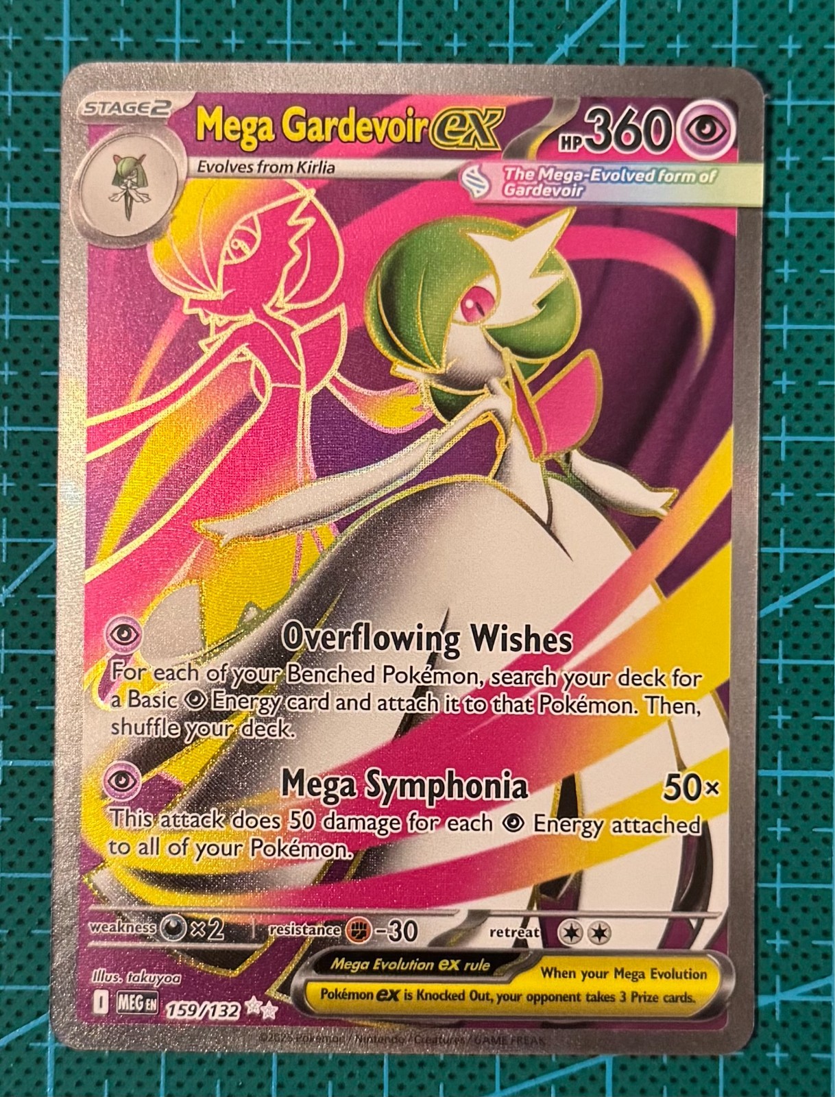 Pokemon TCG Mega Gardevoir Ex 159/132 Ultra Rare Mega Evolution