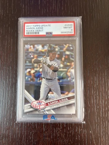 2017 Topps Update Aaron Judge Rookie Debut NY Yankees PSA 8