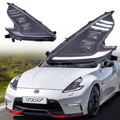 R*D様 フェアレディZ Z34 ヘッドライト ワンオフ　370Z headli Full LED W/DRL Headlight Right&Left For Nissan 370Z Fairlady Z34