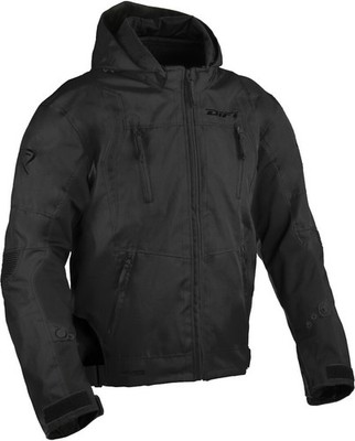 DIFI Krypton Aerotex Solid Motorrad Textiljacke, schwarz, L