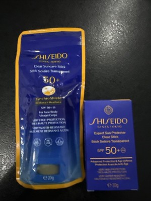 Shiseido Clear Sun are Stick für Gesicht 2 Mal Mit praktische Tasche Folie Neu