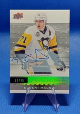 2016-17 Upper Deck Premier Hockey Evgeni Malkin Premier Autograph 01/25 Penguins