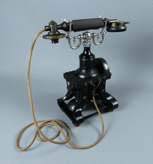 Vintage Ericsson No 16 skeleton hand crank telephone c1910 #5543