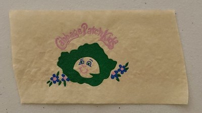 Original Vintage 1980 s Cabbage Patch Kids Mini Iron On Transfer