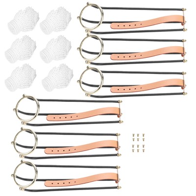 6pcs Standard Snooker Billardtisch Ersatz Solid Empire Rail Mit Net UI