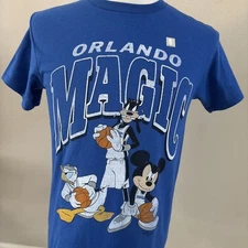 Junk Food Clothing Orlando Magic Mickey Baller Disney Blue T-Shirt Size Small