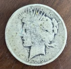 1922 PEACE SILVER DOLLAR COIN Circulated